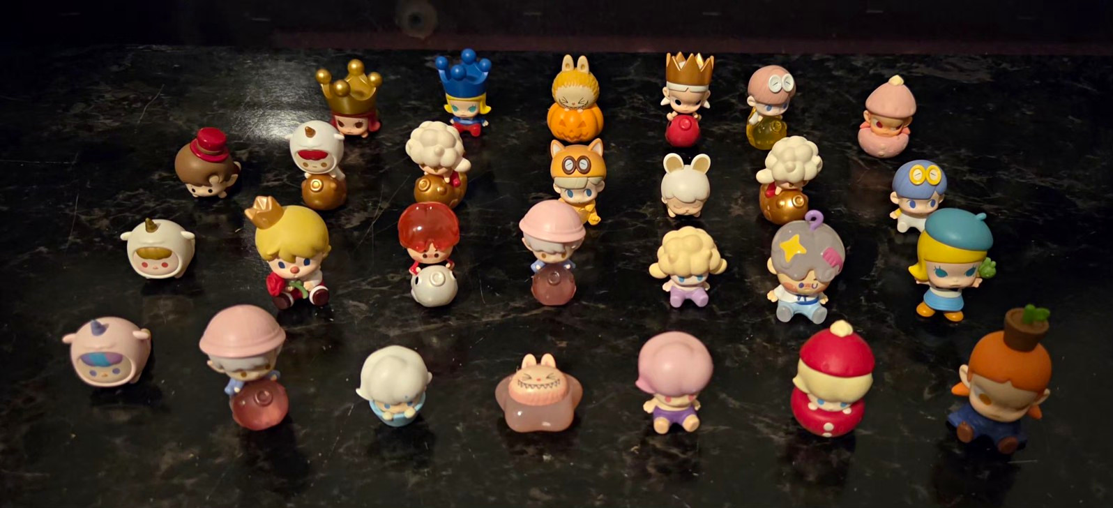 POP MART Pop Bean Lot of 27 Figurines, Multicolor Collectibles
