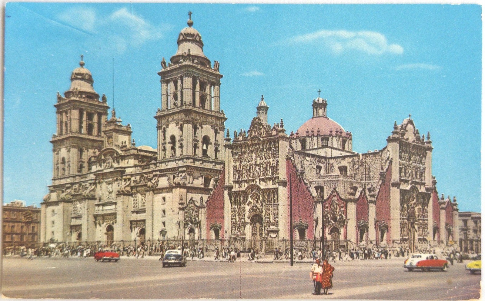 Mexico City, MX - Catedral de Mexico Vintage Metropolitan Cathedral Postcard