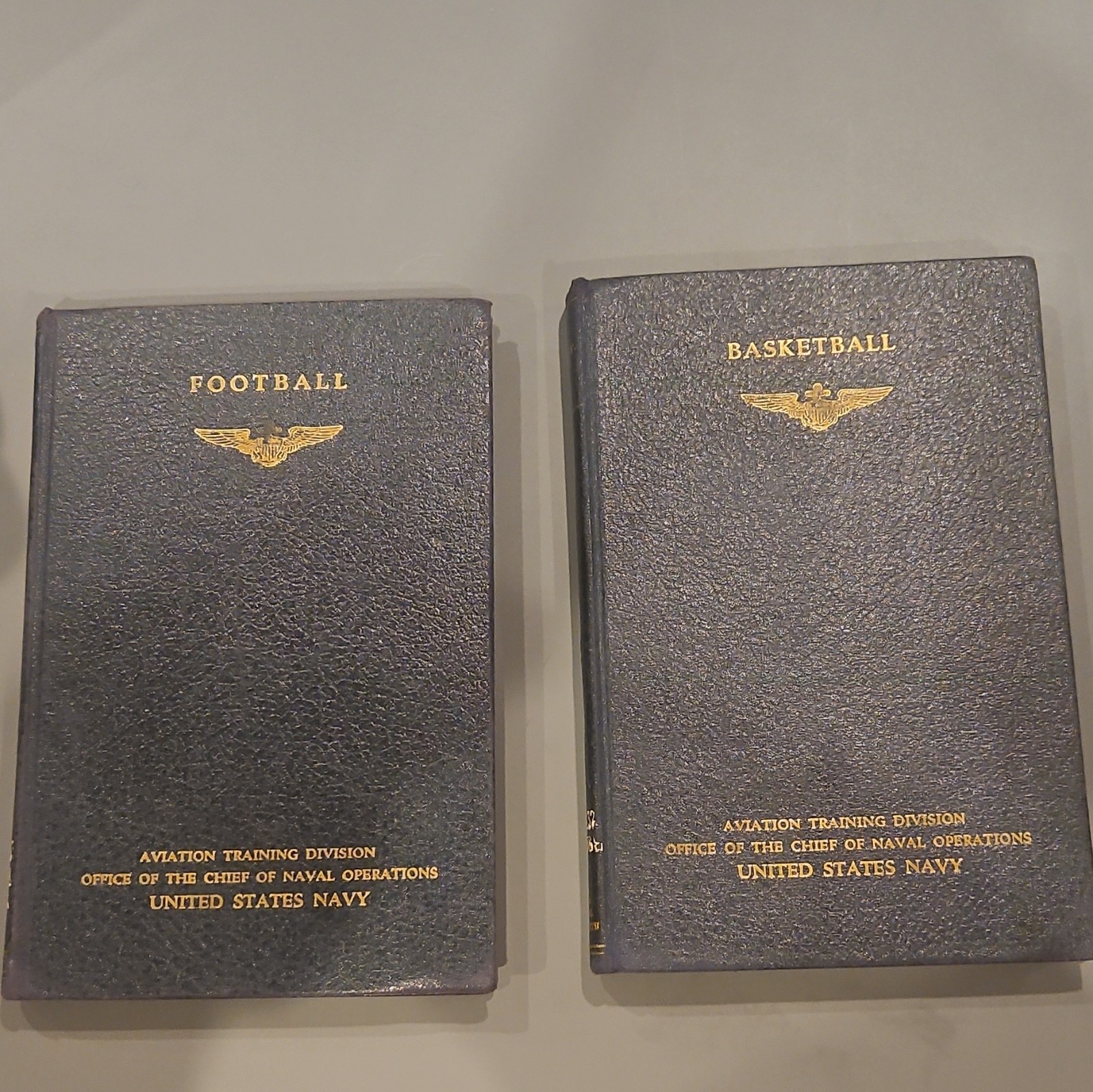 U.S. Navy Naval Aviation Training Manuals Football & Basketball 1943 WWII