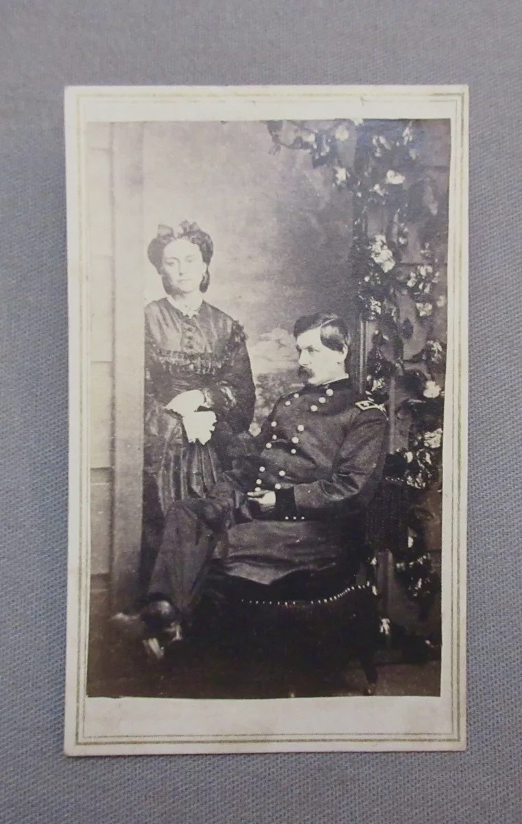 CDV - General & Mrs. George McClellan