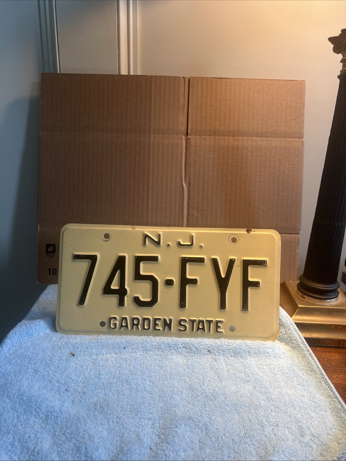 New Jersey License Plate 1970’s Vintage