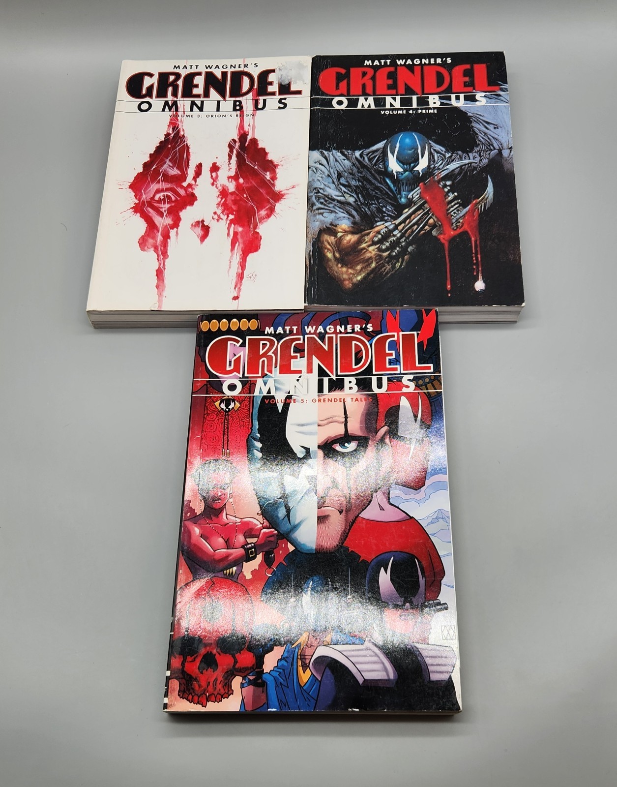 Matt Wagner\'s Grendel Omnibus Lot Vol 3 4 5 Dark Horse Comics Paperback
