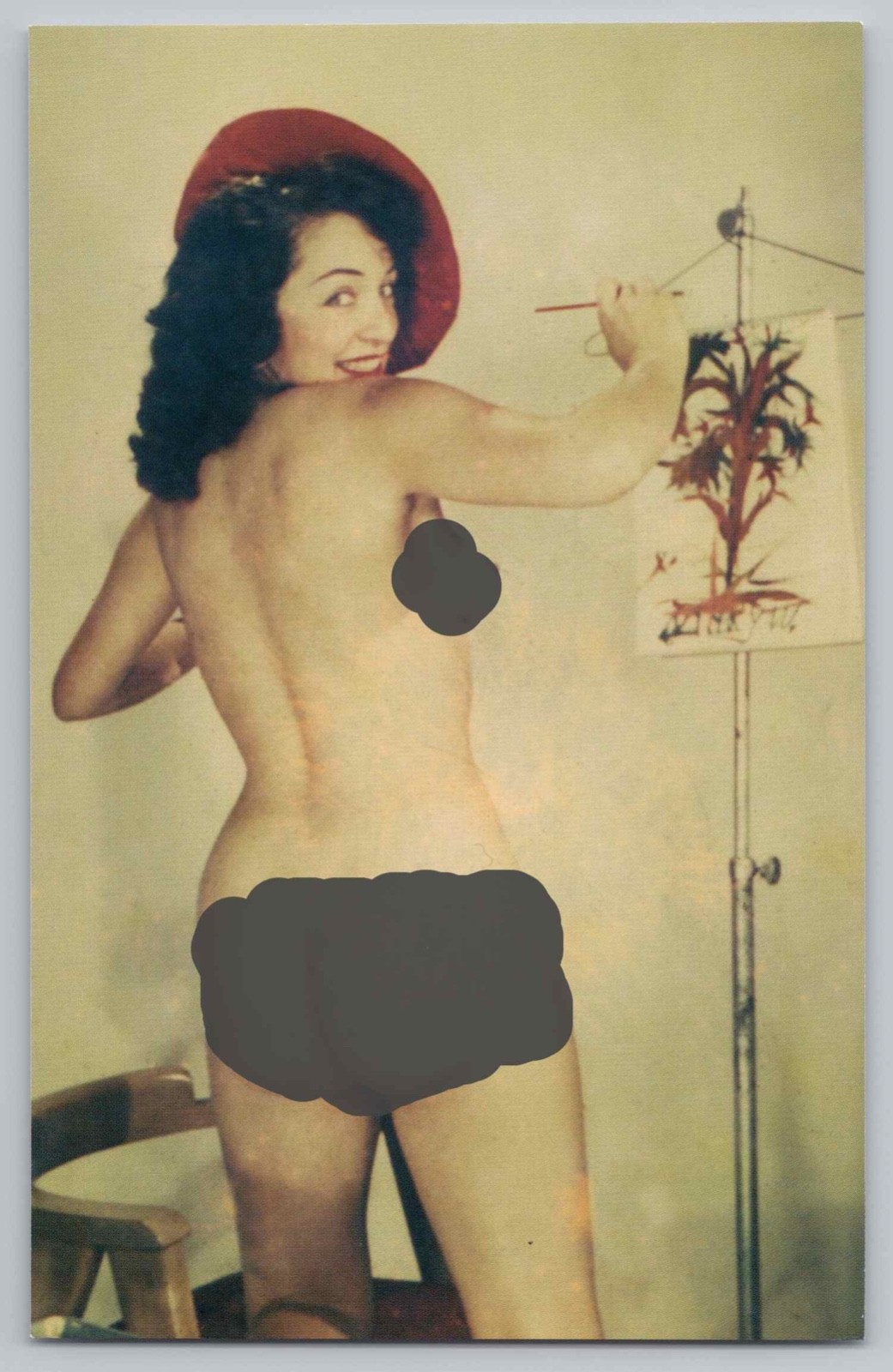 Pretty Woman Posing Nude. Classic Pin-ups #285 Risque Post Card. Unposted Card