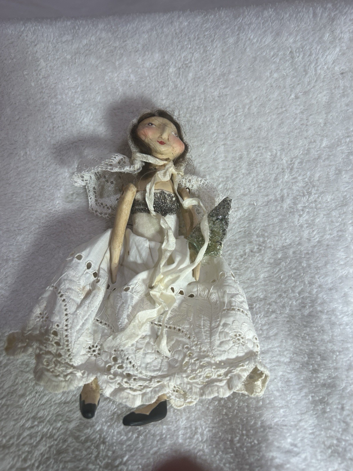 Colleen Moody 6 Inch Christmas Doll Holding A  Tree