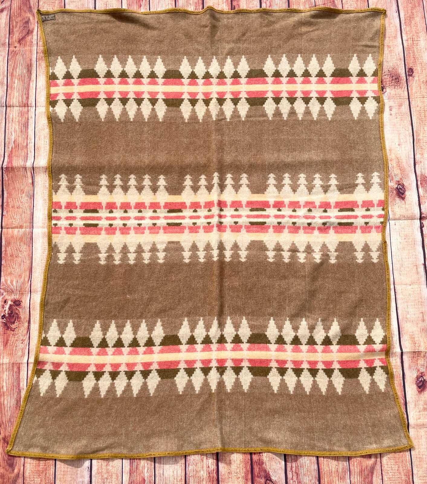 Antique Vintage Pendleton 1920s Cayuse Indian Wool Native Trade Blanket 66