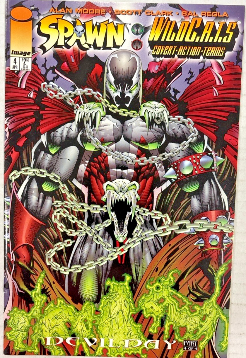 Spawn WildC.A.T.S #4 1996 Alan Moore Image Comic VF 