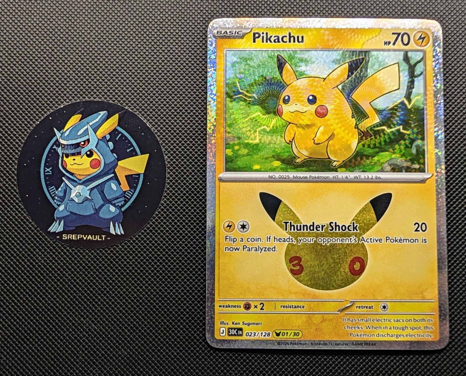 Pikachu 023/128 01/30 30th Celebrations Pokémon TCG