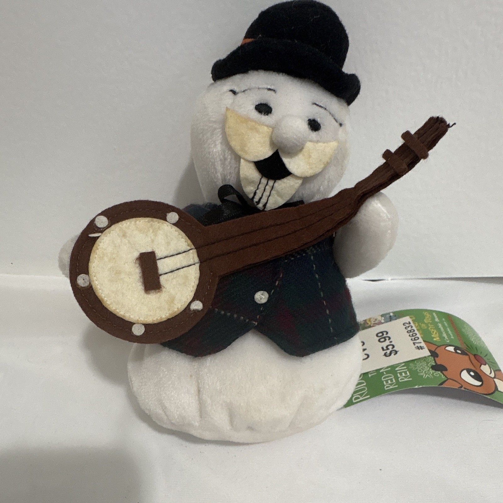 Vintage 1998 Sam The Snowman Collectible Bean W/Tags The Island Of Misfit Toys