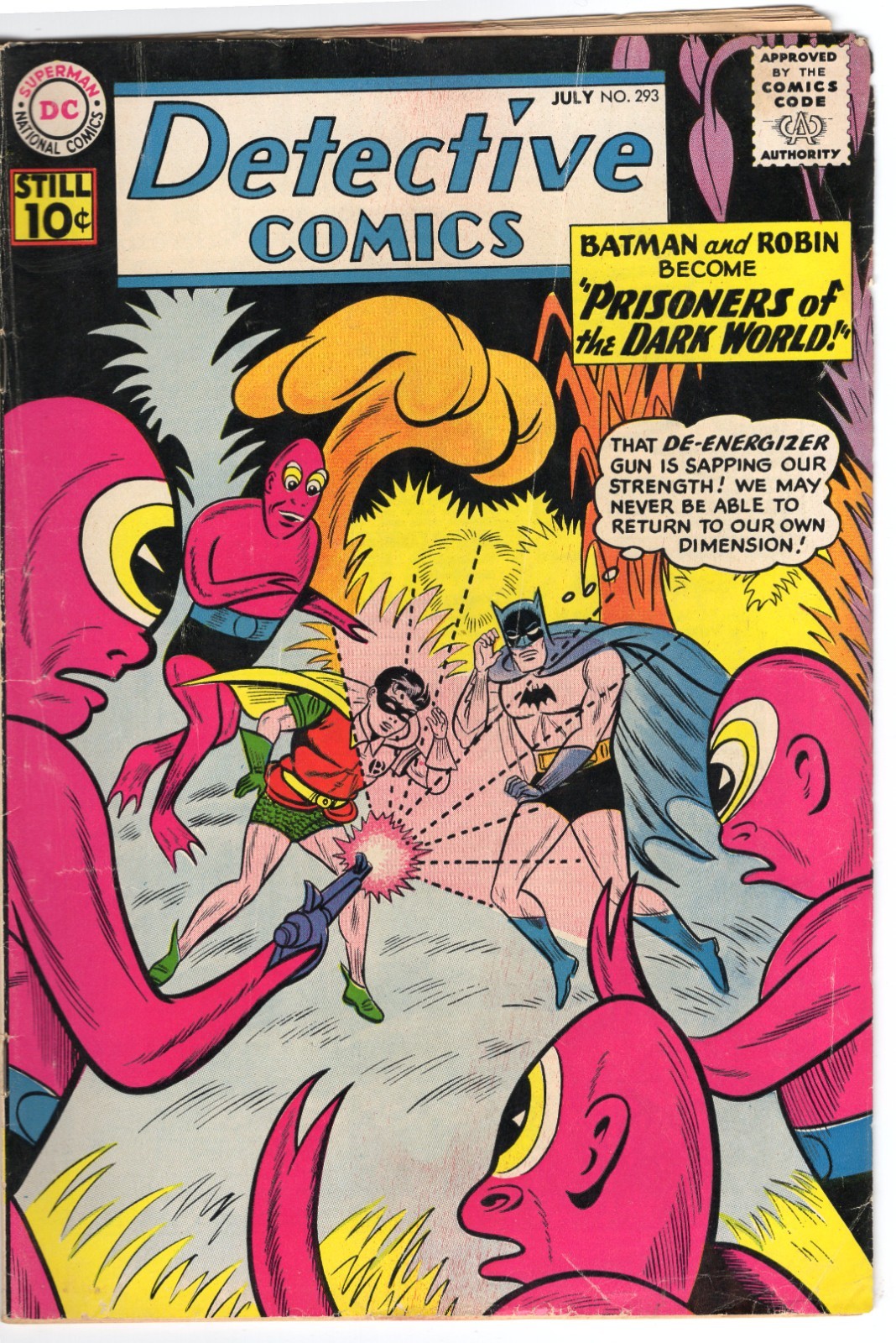 Detective Comics 293 1961 DC Comics VG- 3.5 Batman Martian Manhunter Aquaman