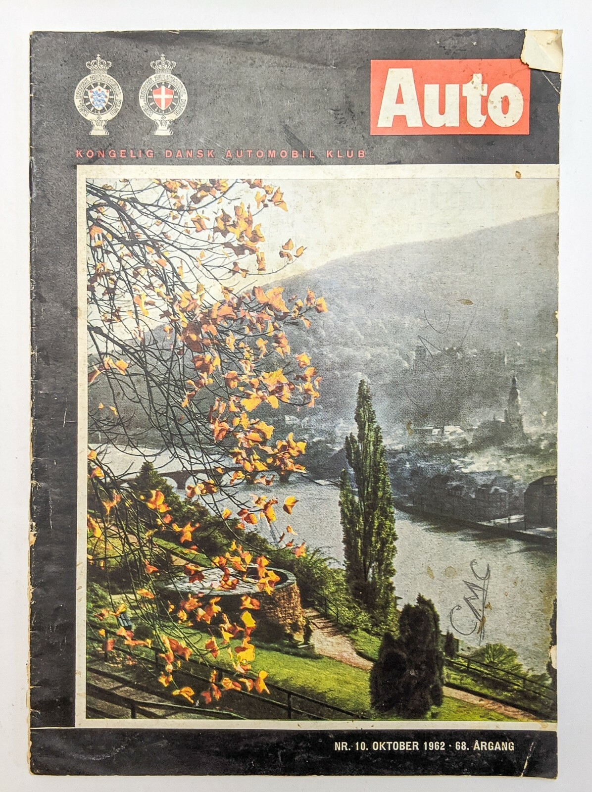 Vintage Kongelig Dansk Automobil Klub Auto Magazine October 1962 Denmark Volvo