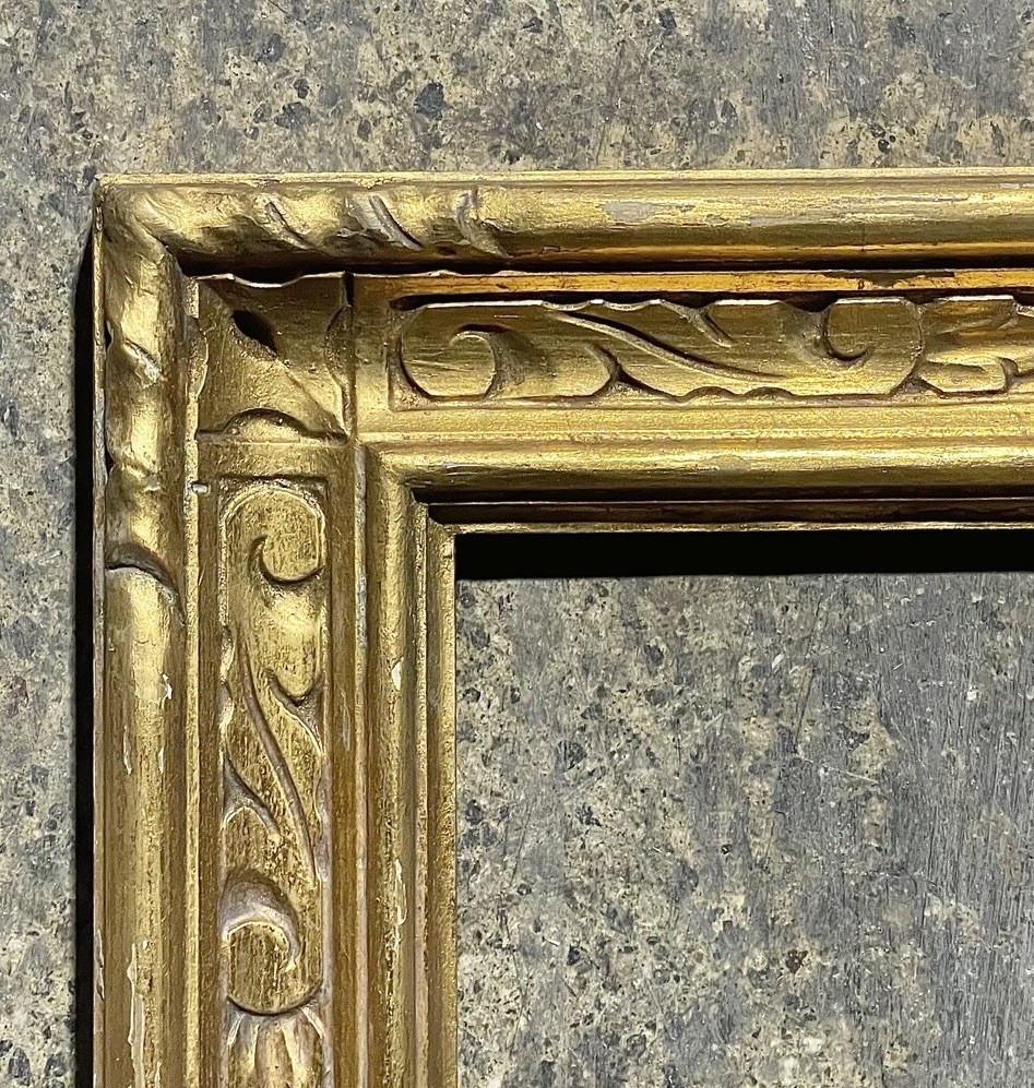 VINTAGE FITs 24”x30” GOLD GILT BOSTON SCHOOL ARTs & CRAFTs PICTURE FRAME