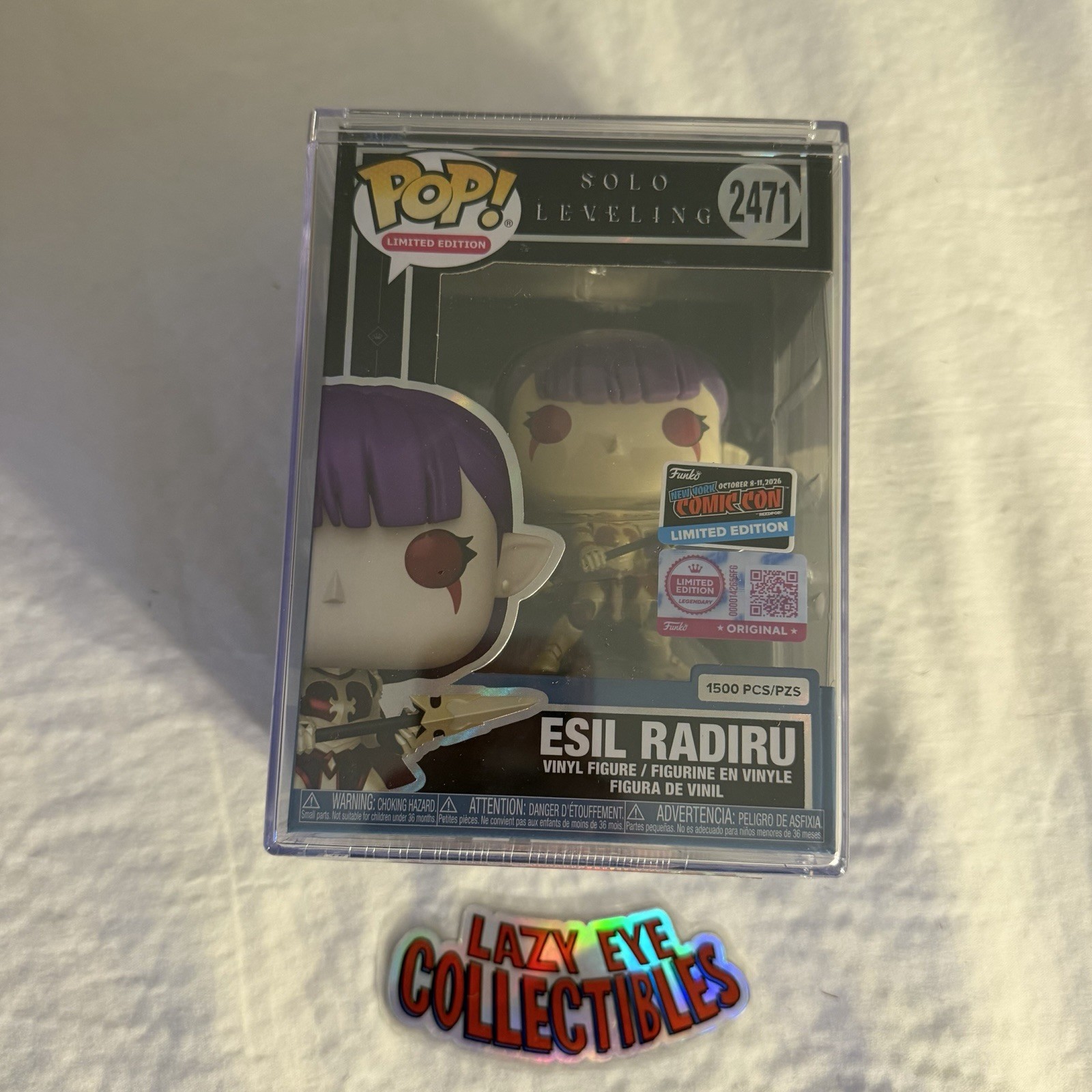 NYCC 2026 Funko Pop 2471 Solo Leveling Esil Radiru Unmasked LE 1500 Show Only
