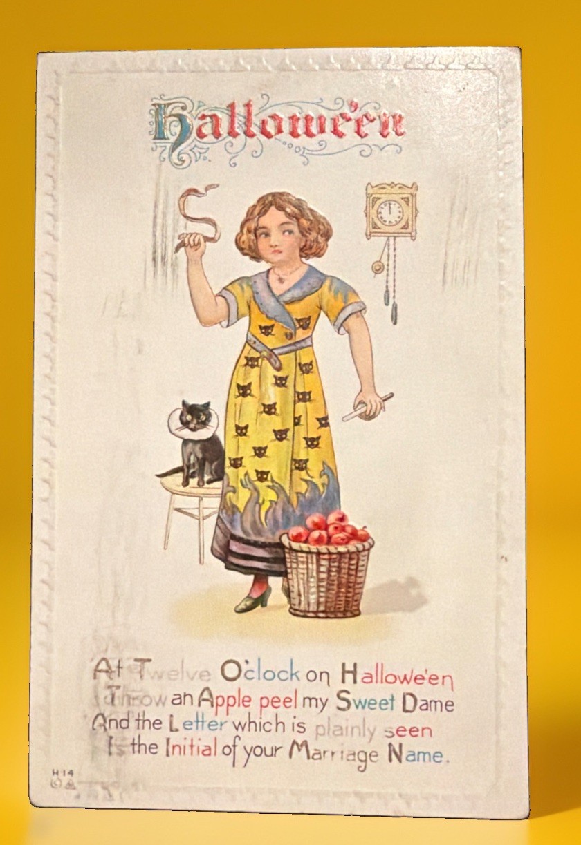 Vintage/ Antique 1908-1915 Halloween Greeting Postcard • Nash Co. H14