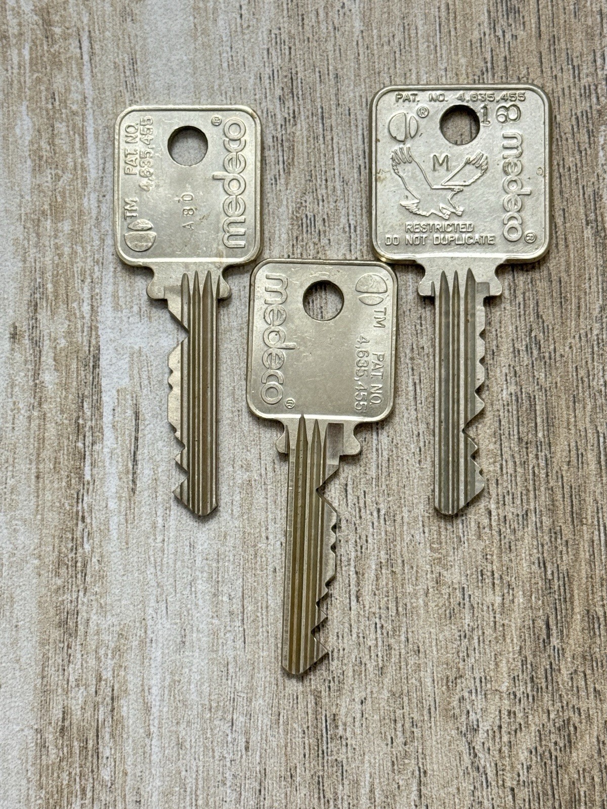 Vintage Medeco Do Not Duplicate Key Lot