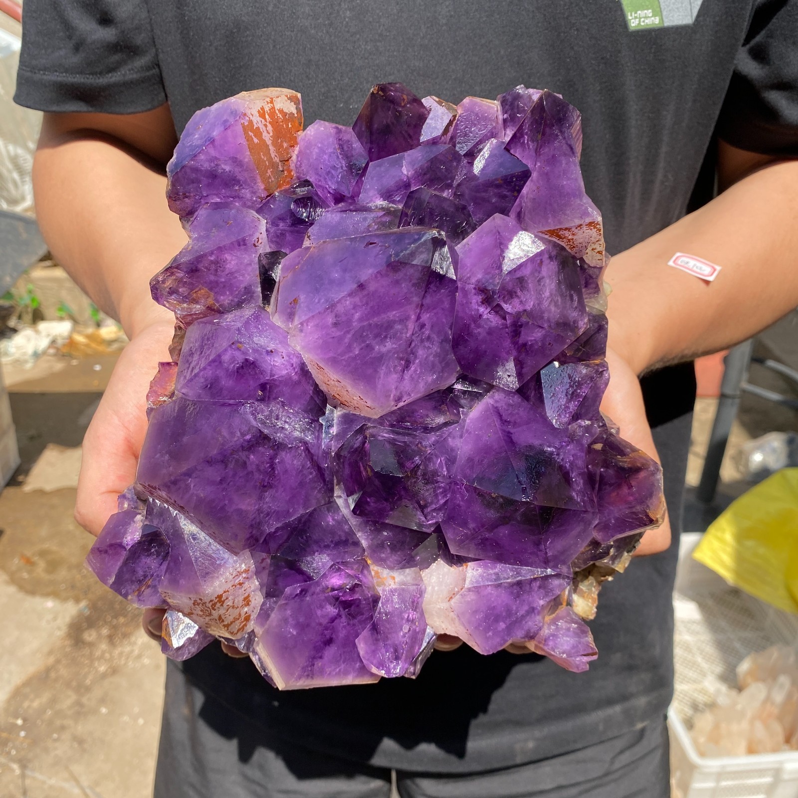16.3lb Natural Amethyst cluster quartz crystal Rough specimen Healing