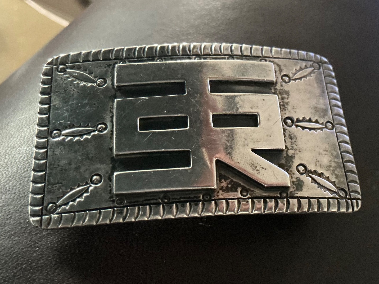 Smoke Tree Ranch - STR - Sterling Belt Buckle, Walt Disney\'s Palm Springs Ranch