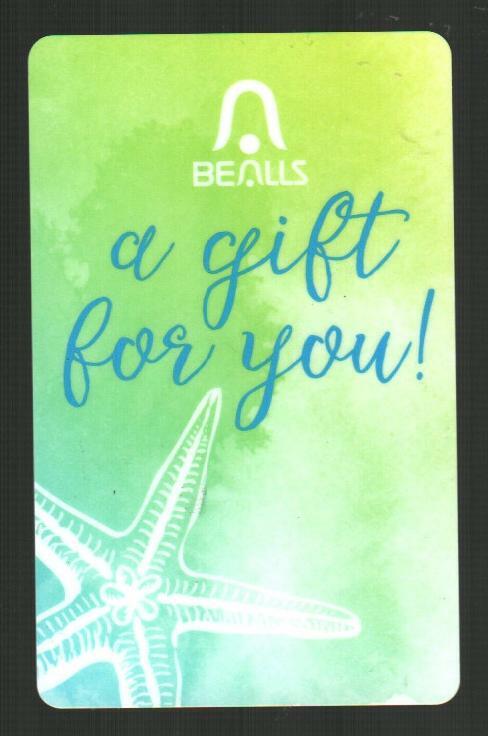 BEALLS Starfish ( 2017 ) Gift Card ( $0 )
