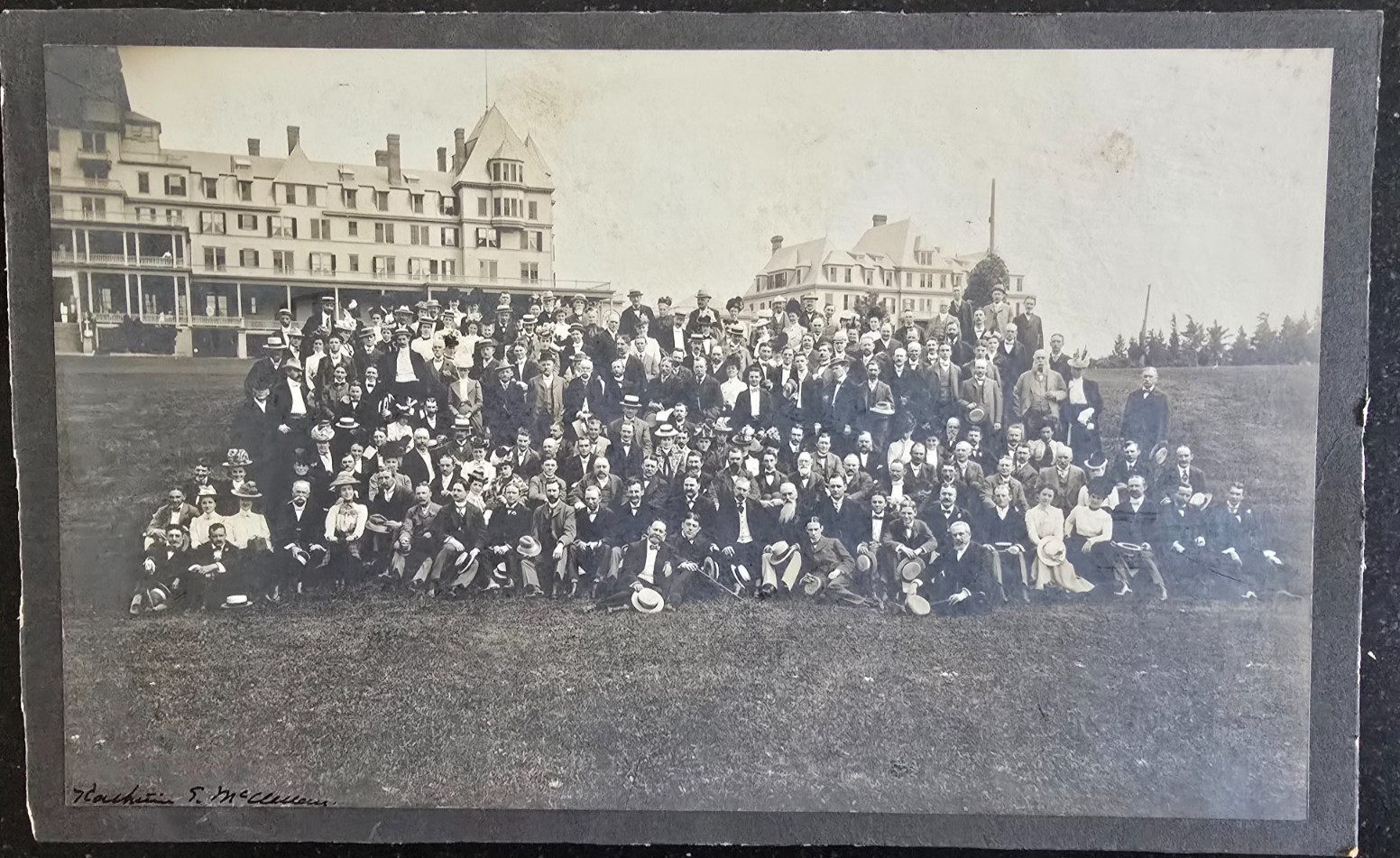 VTG 1898-1900 Cabinet Card, President McKinley's Summer White House, Group