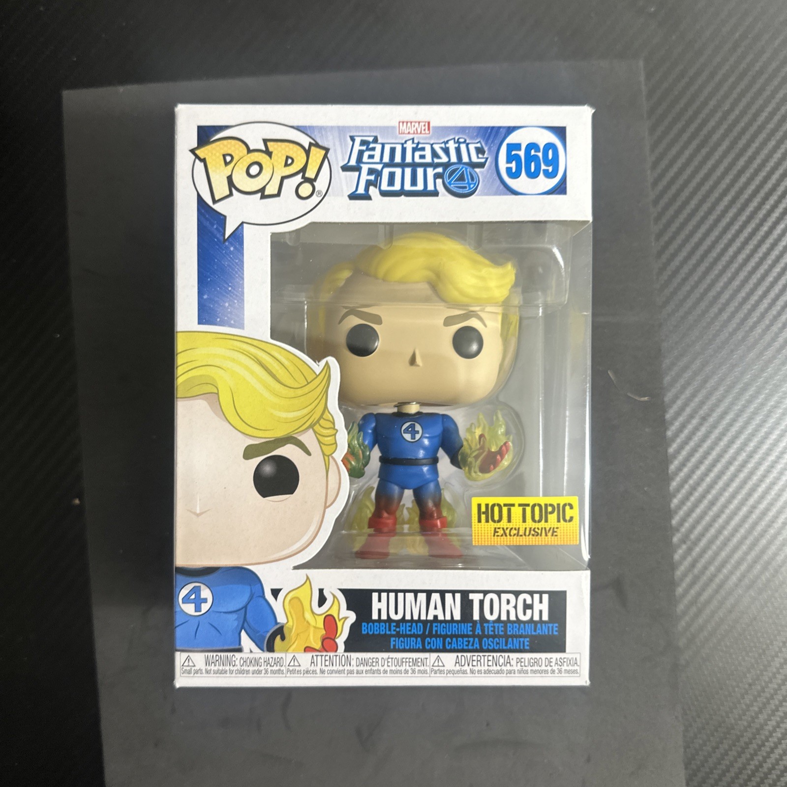 Funko Pop Marvel Fantastic Four #569 Human Torch Hot Topic Exclusive (Vaulted)