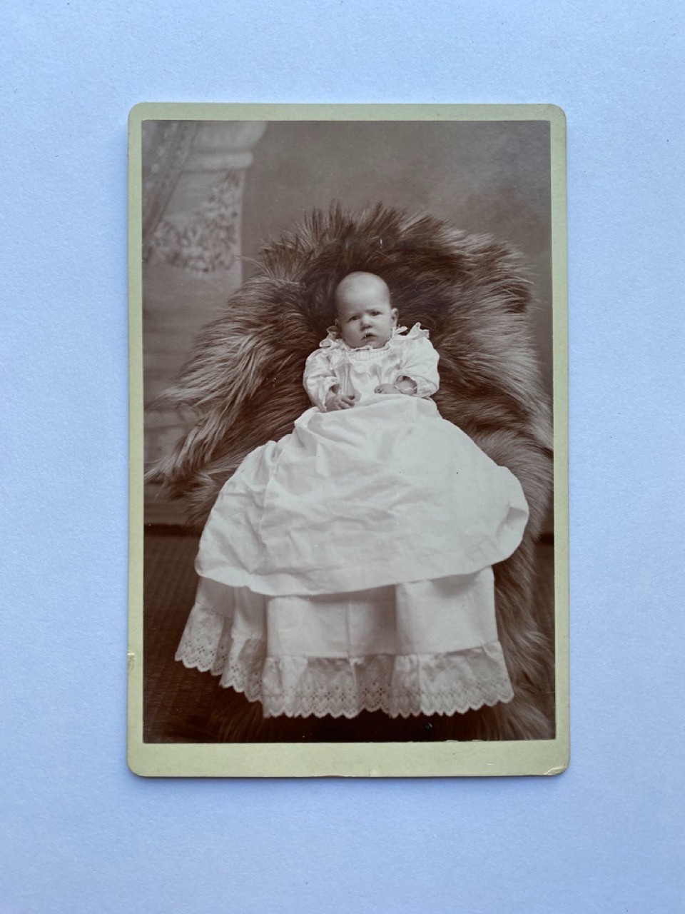 Antique Cabinet Photo Infant Portrait W. A. Keagy Newport PA c1890s
