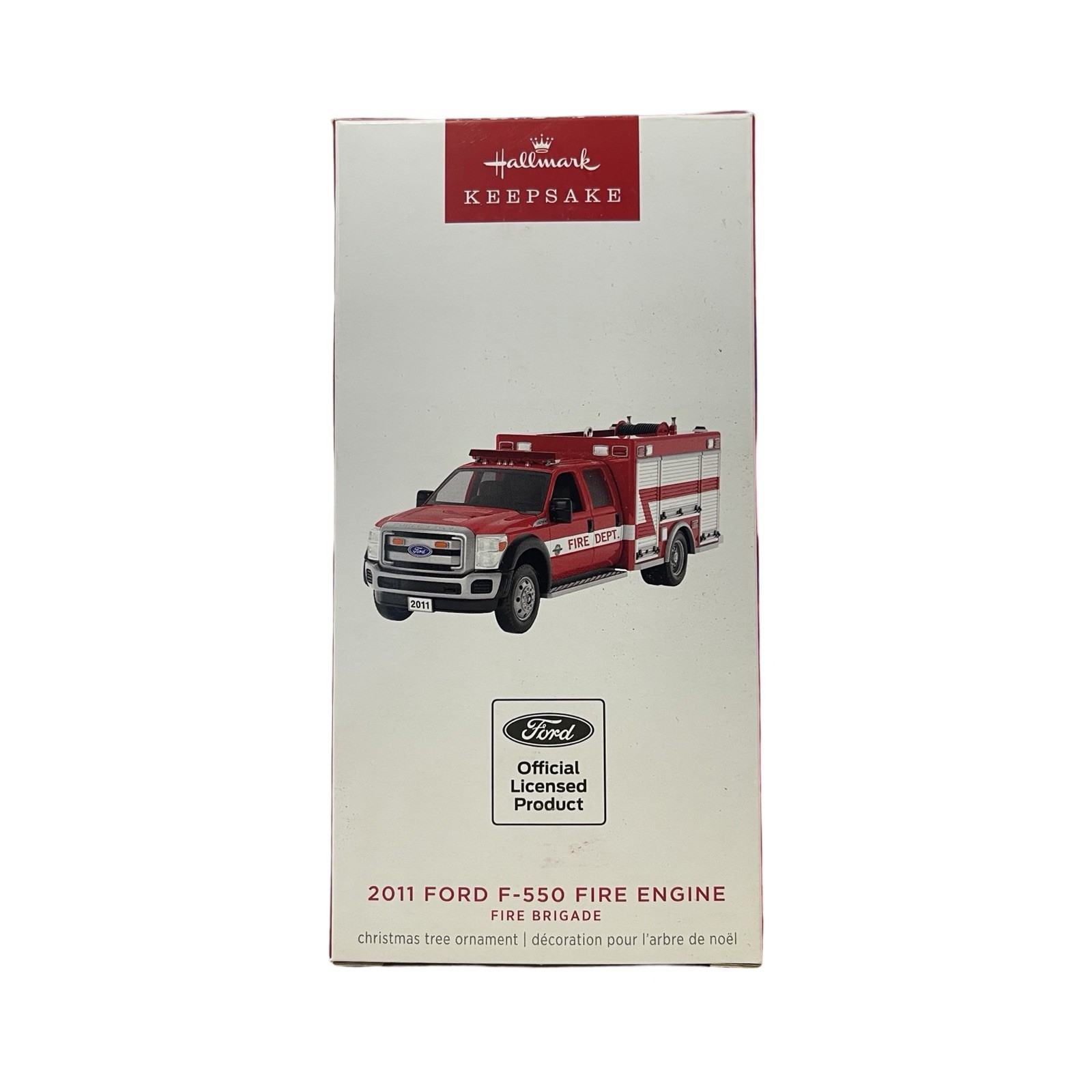 2024 Hallmark 2011 FORD F-550 Fire Engine Ornament - 22nd Fire Brigade Series
