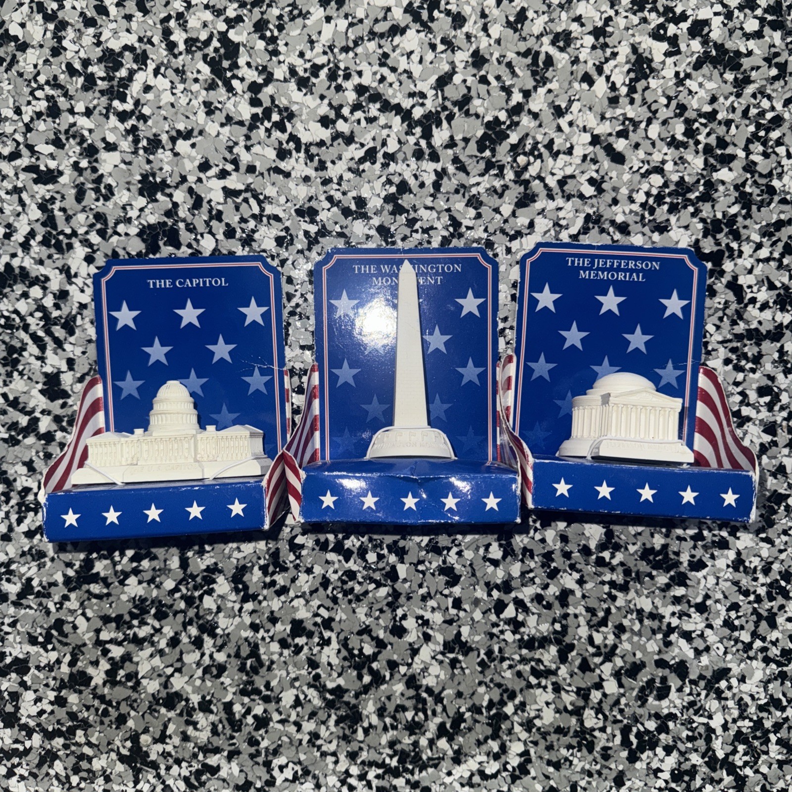 Washington D.C. Memorial Ornament Monument, Jefferson, Capital NEW In Box (54)