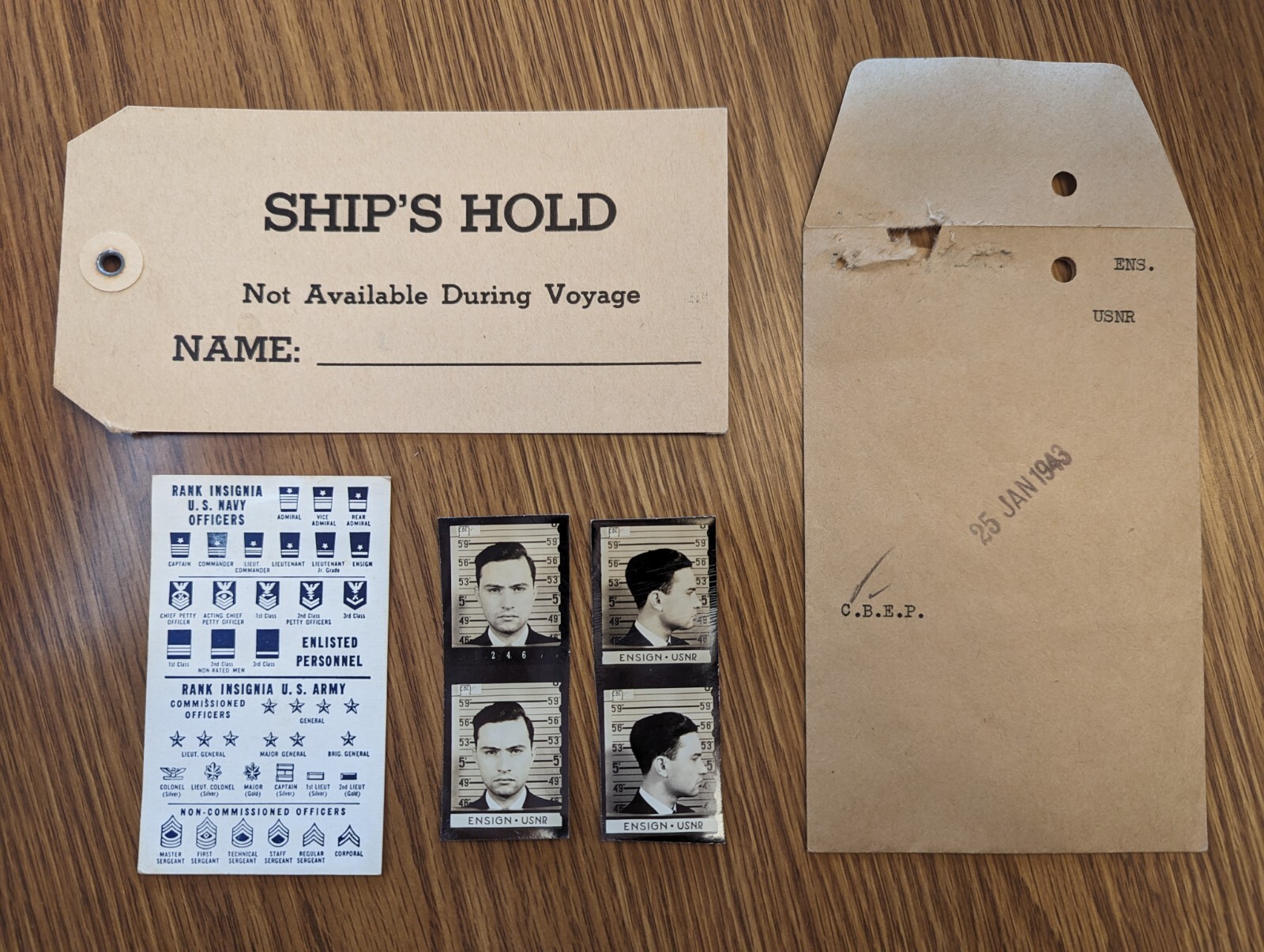 U.S. NAVY COLLECTABLES. 1943.