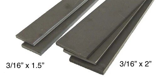 1095 High Carbon Steel Barstock 3/16” Annealed – 18” or 36” – 1.5” or 2” Wide
