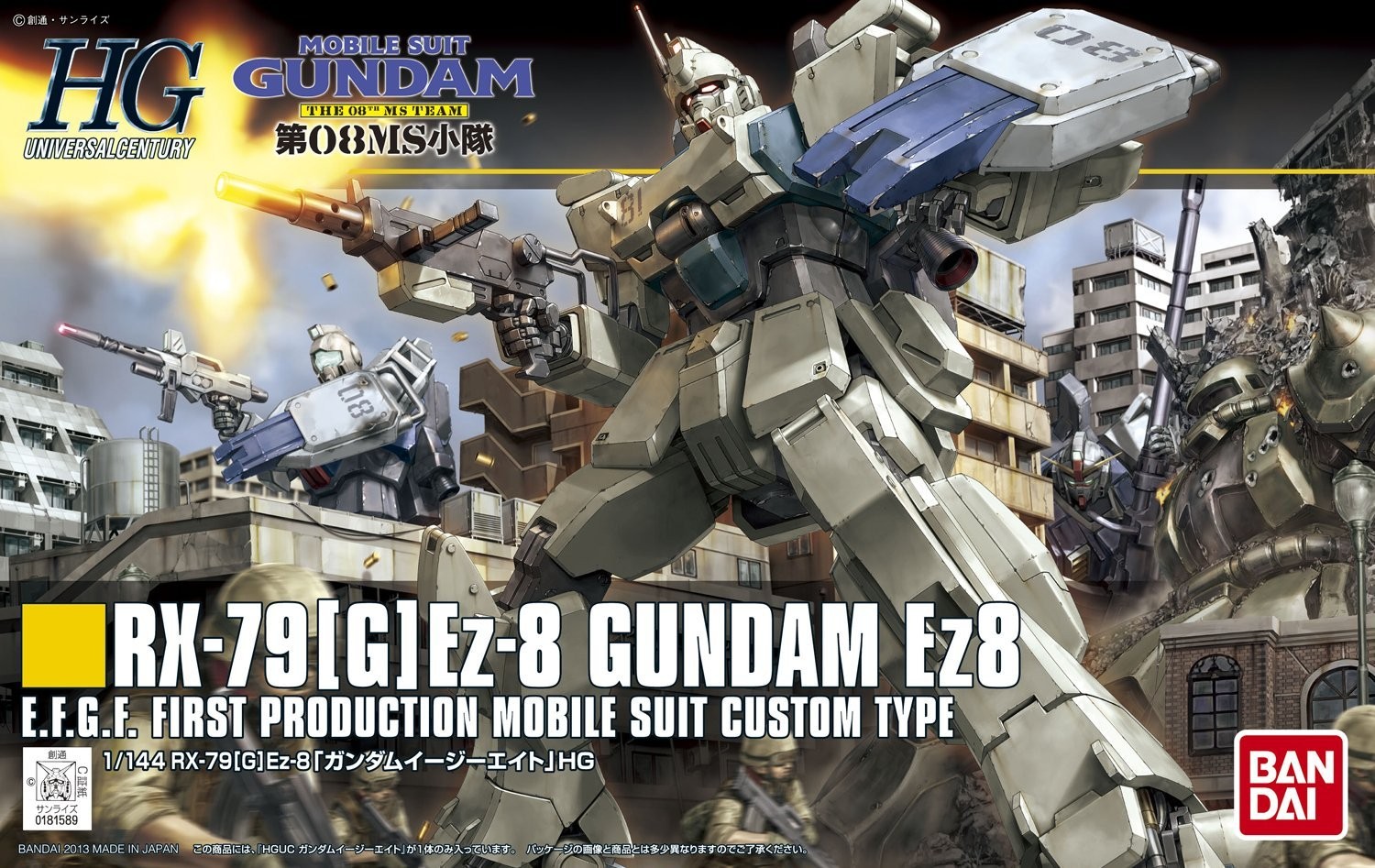 BANDAI HG 08th MS Team 1/144 RX-79 [G] Ez-8 Gundam Ez8 HGUC 181589 US Seller USA