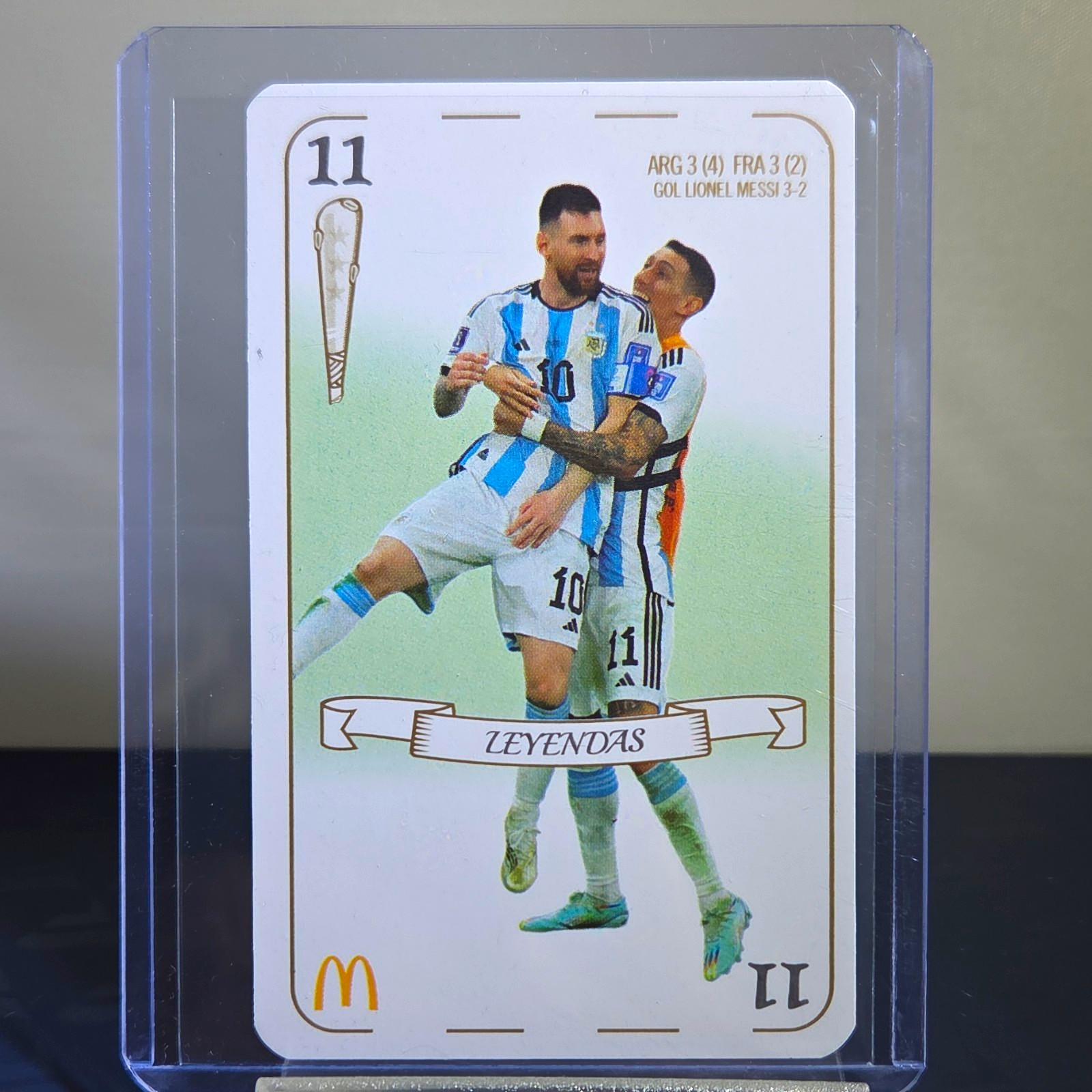Panini 2022 McDonald's FIFA World Cup Leyendas Insert #11 Lionel Messi
