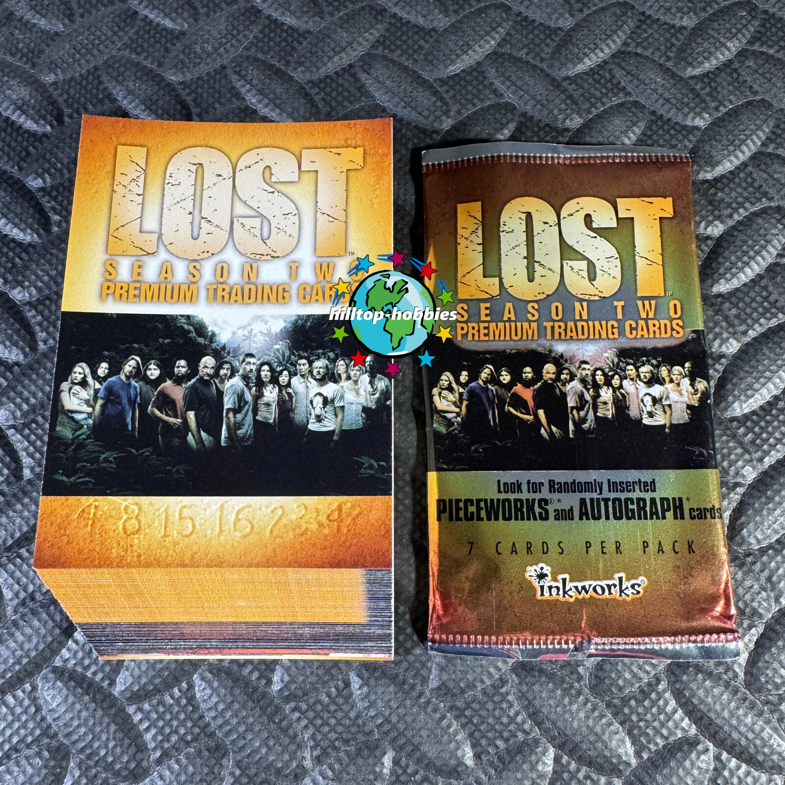 LOST SEASON TWO COMPLETE 90-TRADING CARD SET WITH WRAPPER TV SHOW 2006 INKWORKS