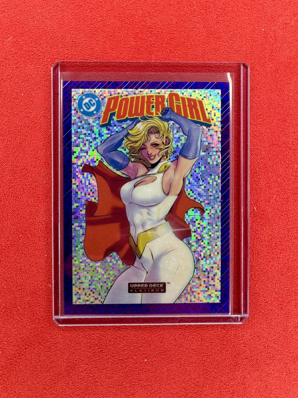 2026 Upper Deck Platinum DC- Power Girl -Cover Variant Purple Pixel NUMBERED /35