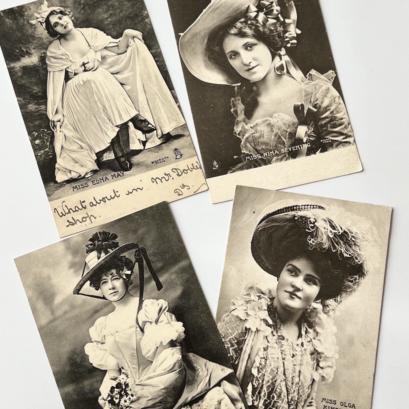 Antique Tuck’s Postcard Celebrities Of The Stage Beautiful Woman Actress Lot
