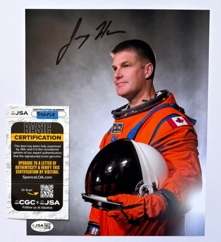 JEREMY HANSEN SIGNED 8X10 PHOTO ASTRONAUT ARTEMIS II MOON SPACE NASA MISSION JSA