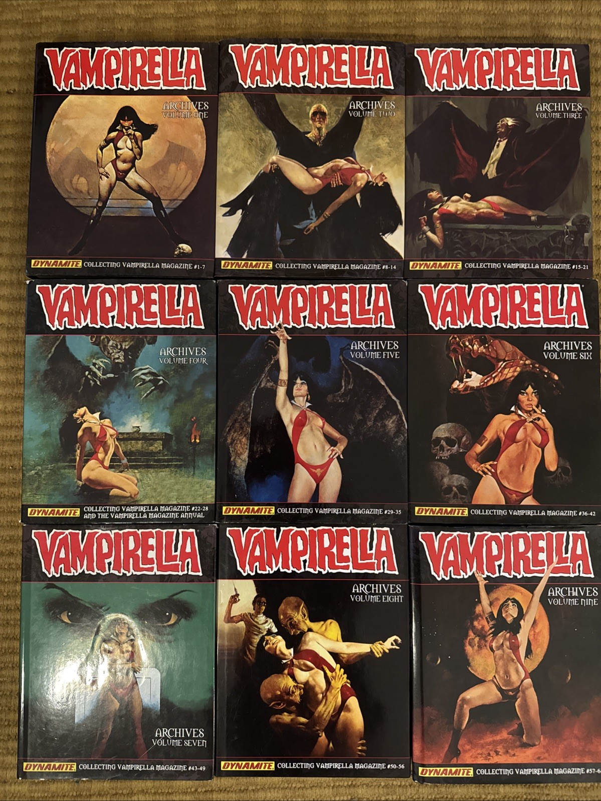 Vampirella Archives Hardcovers (1-9) Dynamite Hardbacks Rare