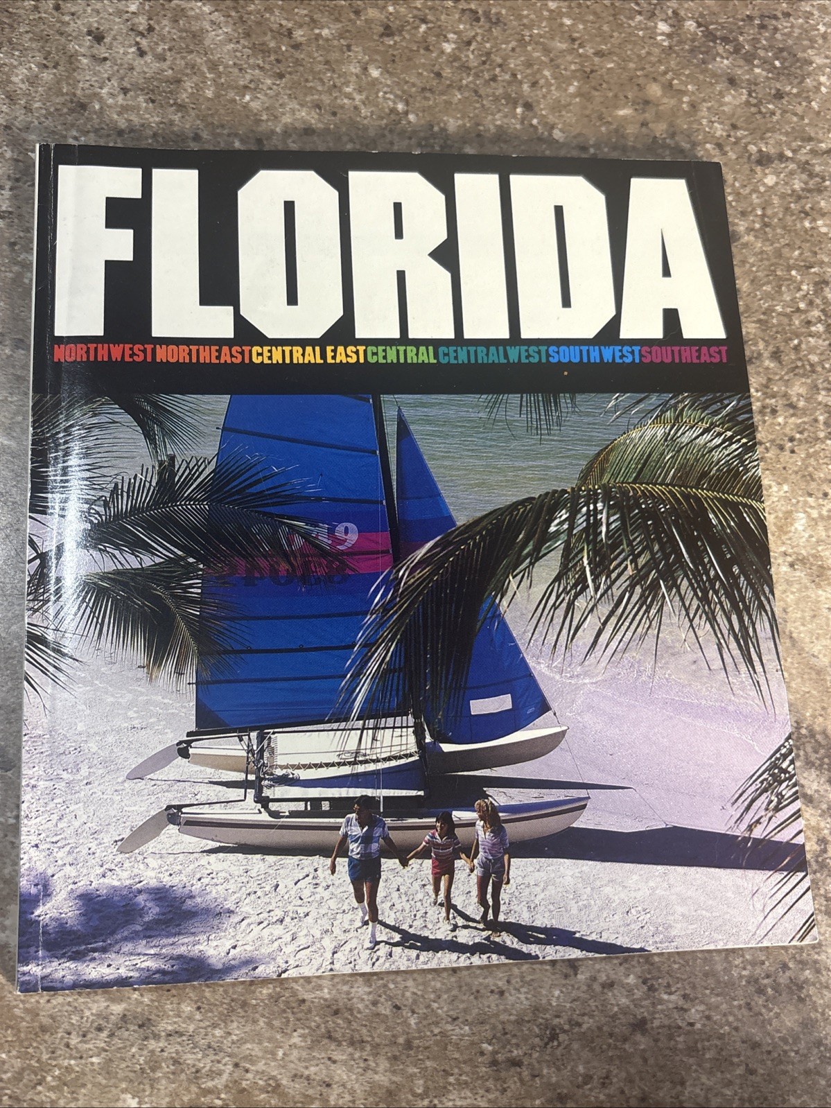 vintage florida state travel guide Brochure/book/florida Beaches 126 Pages 1980s
