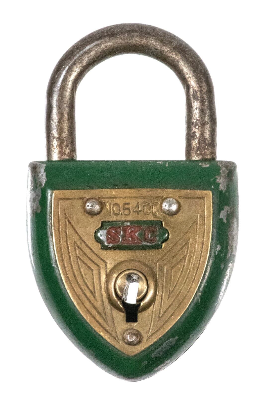 Vintage S.K.C. Lock 5400 Padlock 30mm Post WWII Japan Working w/ Original Key S1