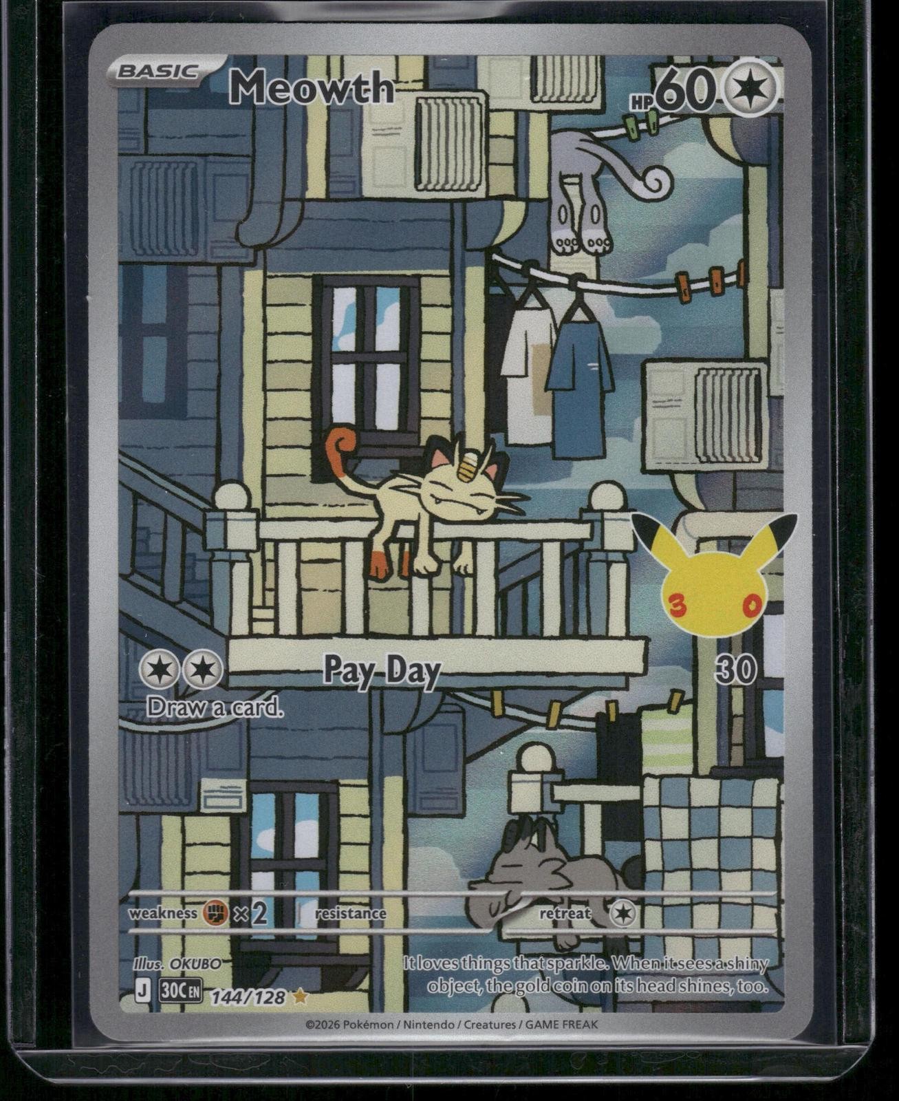 ME: 30th Celebration #144/128 Meowth