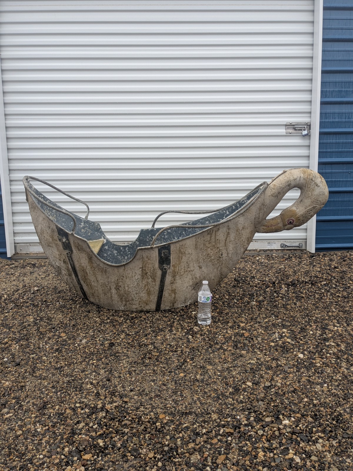 Antique 1930s Swan Carousel Ride Bucket 61