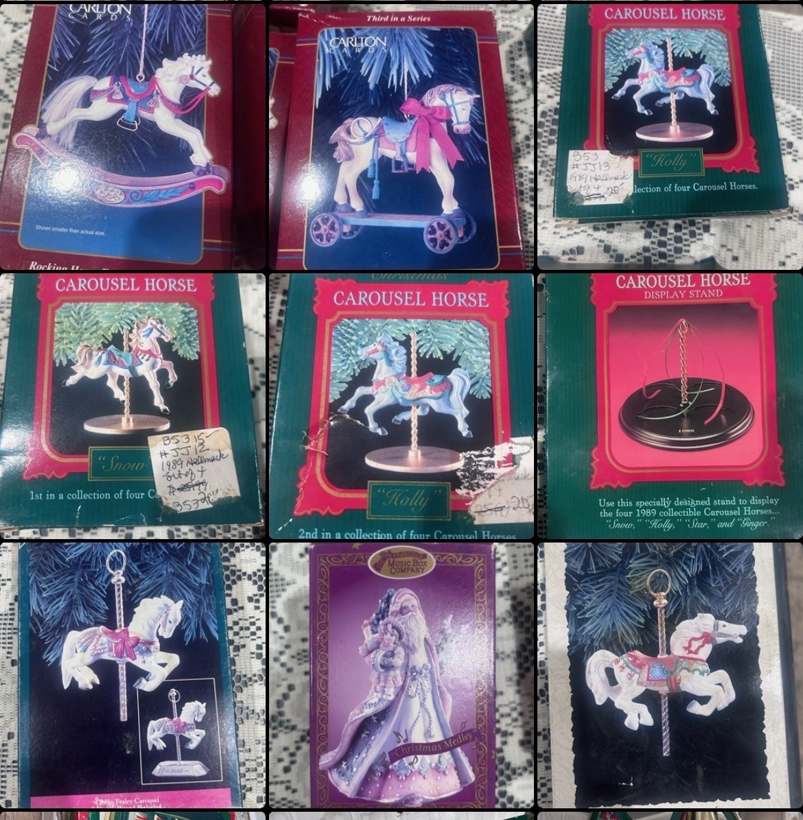 vintage christmas ornaments lots