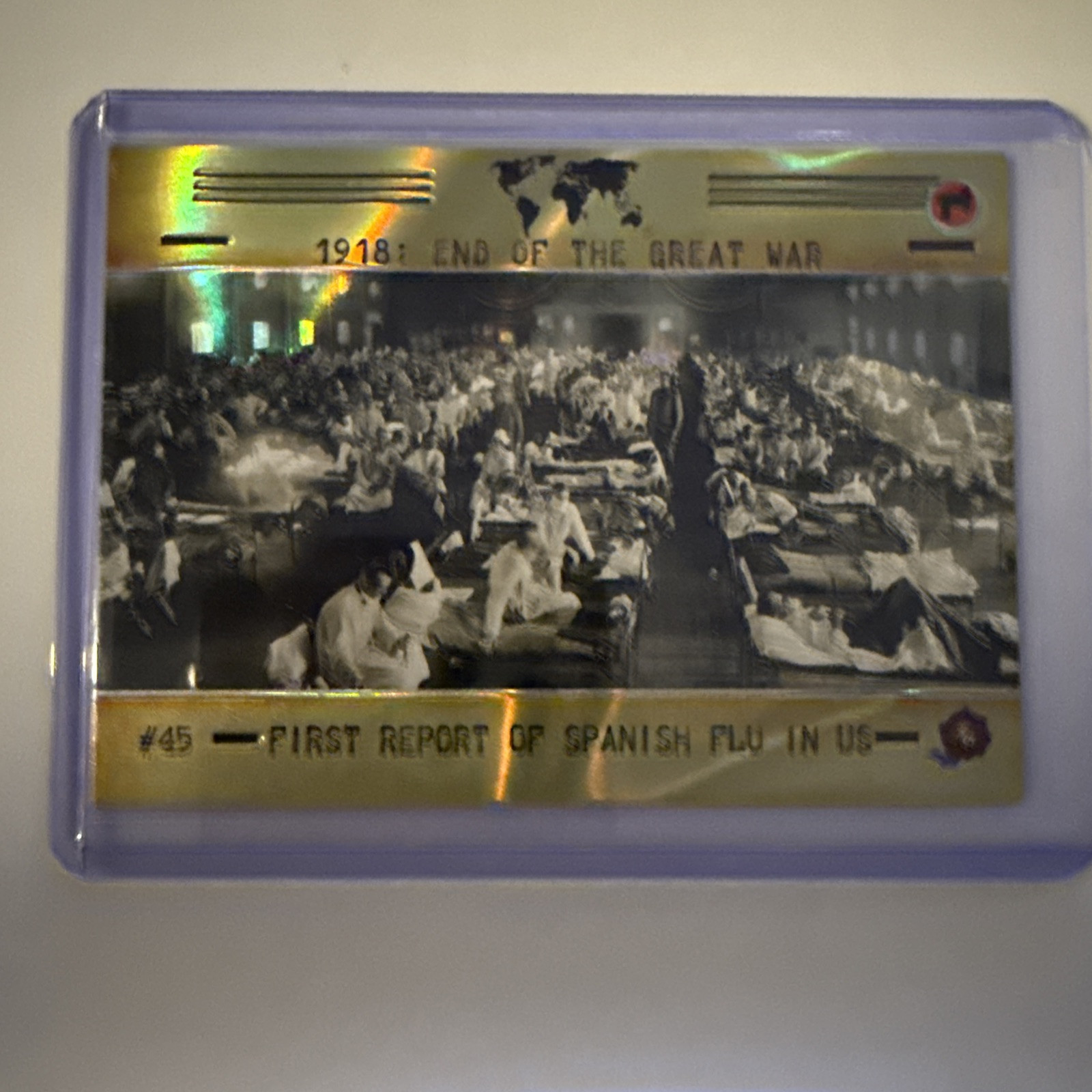 2023 Historic Autographs 1918 End of the Great War Spanish Flu Aurora #01/25