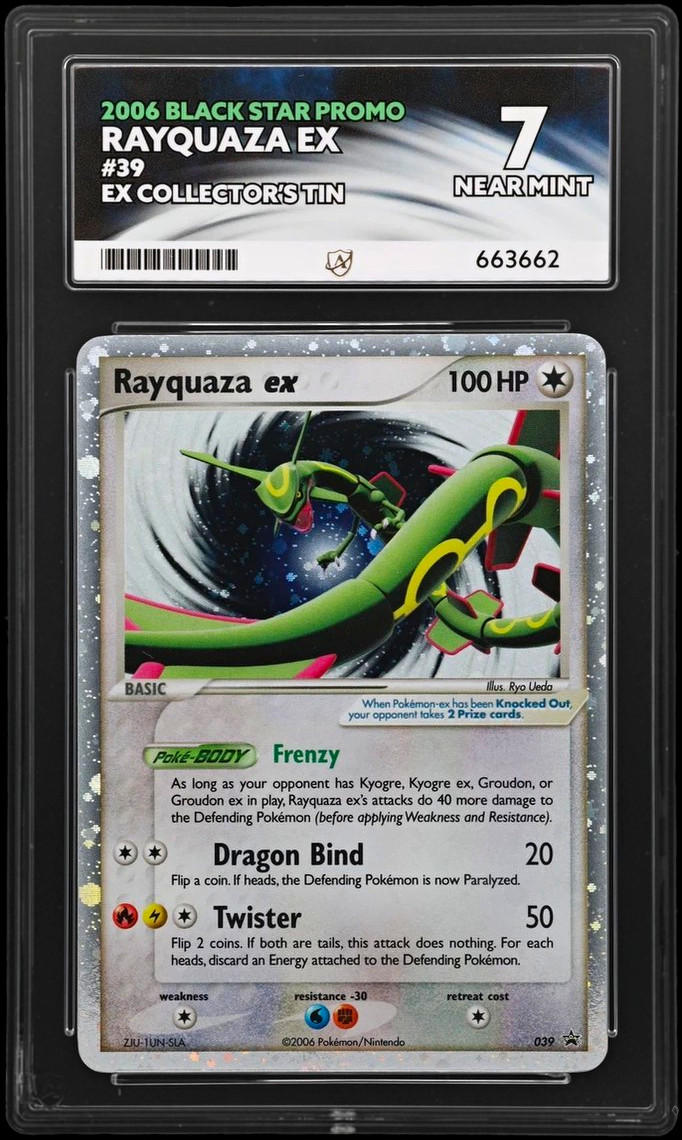 Pokémon TCG Rayquaza EX 39 2006 Black Star Promo ACE 7 PSA CGC BCG