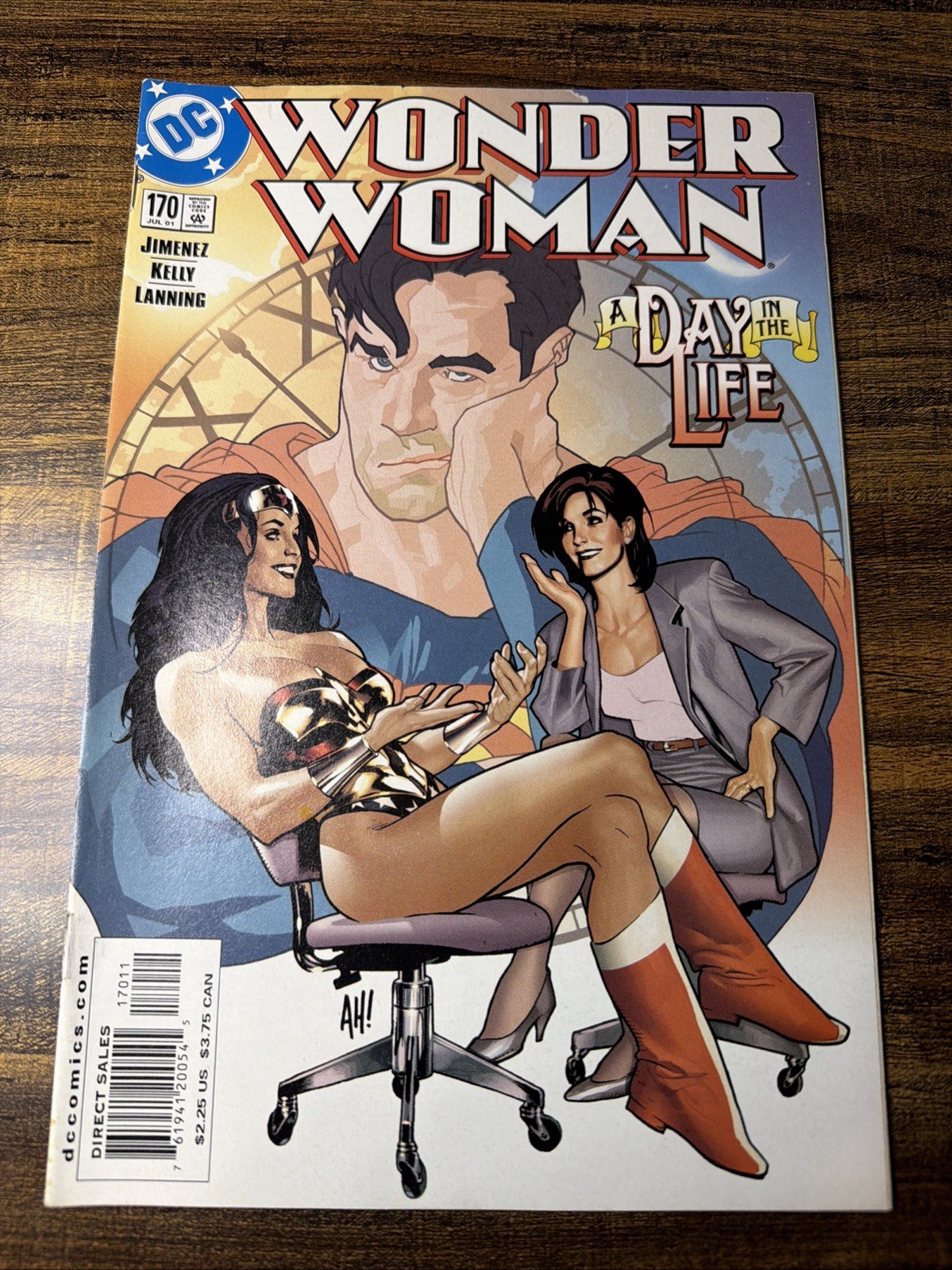 Wonder Woman #170 Adam Hughes Cover Lois Lane Superman DC 2000 High Grade