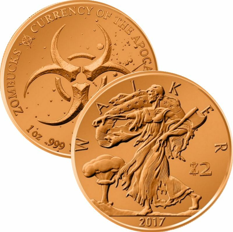 Zombucks Series 1 oz .999 Pure Copper BU Round ~ 8 Designs To Choose From