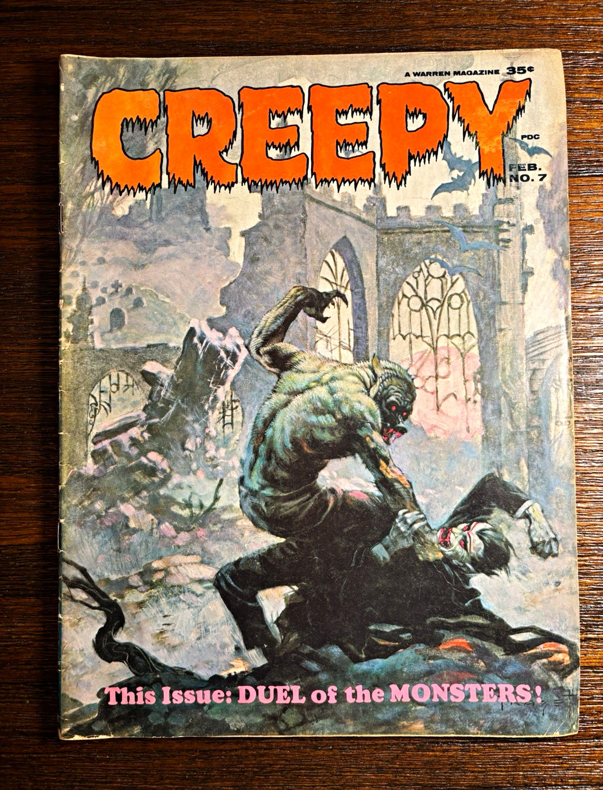 Creepy #7 Warren Horror & Sci-Fi Comic Magazine Frazetta Cover 1966