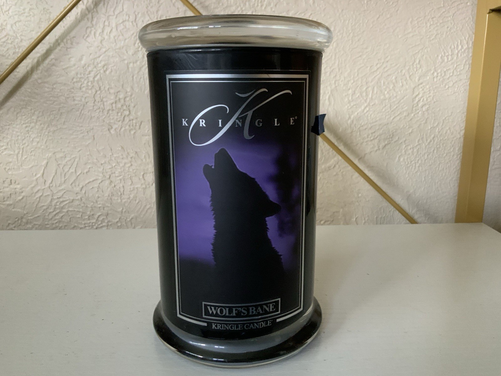 Kringle Halloween Candle Wolf’s Bane Lim. Ed. Black Jar 2 Wick