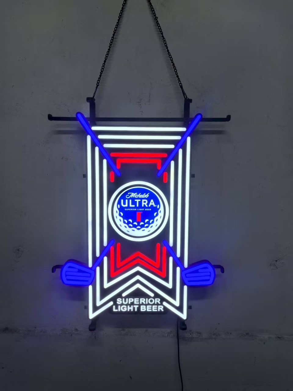 Michelob Ultra Superior Light Beer LED  Sign Motion Bar Sign  24’x18' Golf NEW