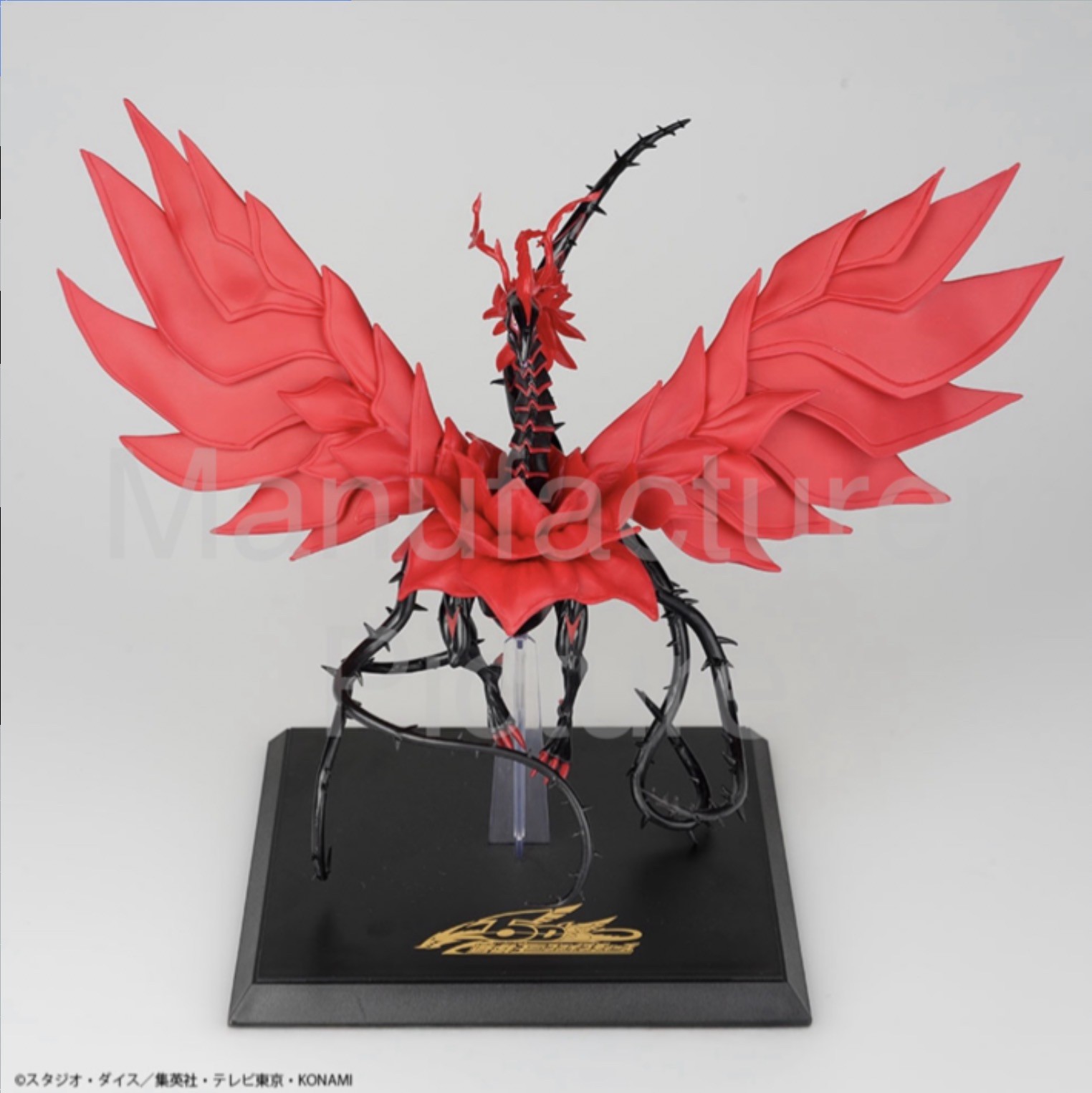 Yu-Gi-Oh Series Monsters LEGION Black Rose Dragon Figure KONAMI Japan 7.8 in