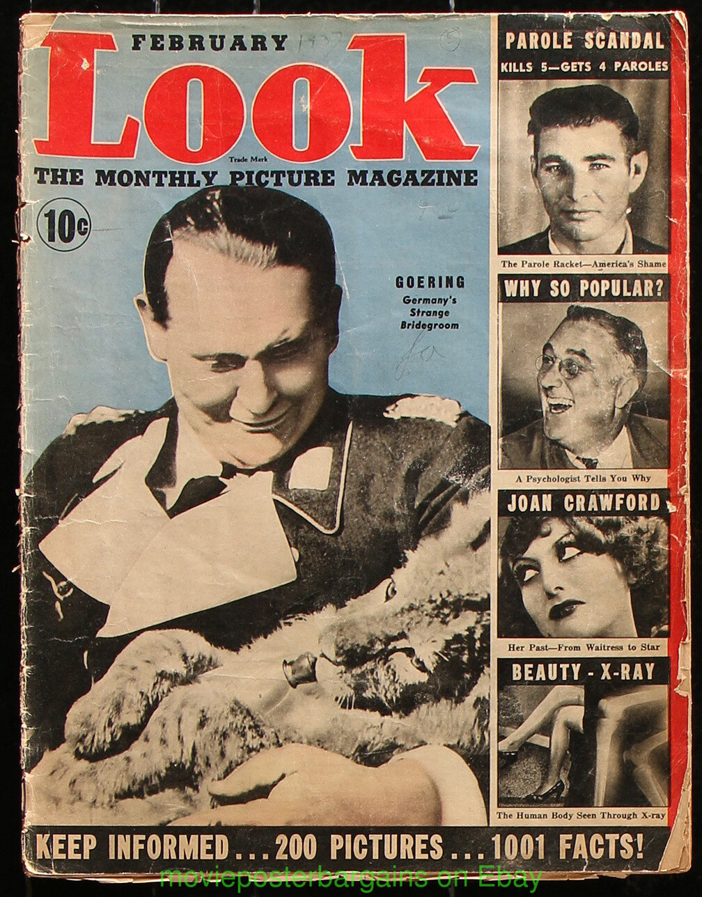 LOOK MAGAZINE NORMA SHEARER JOAN CRAWFORD Cover March 28,1939