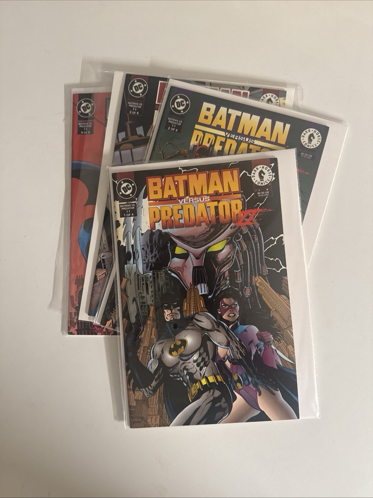 Batman VS Predator II Bloodmatch #1-4 Complete Set DC & Dark Horse Comics 1994